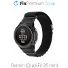 FixPremium - Remienok Alpine Loop pre Garmin (QuickFit 26mm), čierna