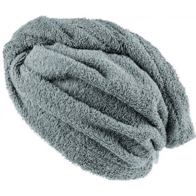 XPOSE® Froté turban na vlasy VERONA - svetlo sivý 30x75 cm, Froté