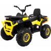 JOKO Elektrická štvorkolka 4x4 ATV Desert, penové kolesá, kožené sedadlo, žltá
