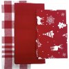 TiaHome Christmas 45x70cm 3ks červená
