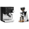 Rancilio Silvia E, black + Eureka Mignon Zero 65 Speedy, CR chrome
