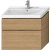 Kúpeľňová skrinka pod umývadlo Jika Cubito 84x46,7x68,3 cm dub H40J4264025191