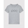 POC Tee Jr detské tričko krátky rukáv Grey Melange