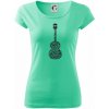 Gitara - názvy hudobných štýlov - Dámske tričko Pure - S ( Mätová )