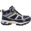 Progress detská obuv s membránou TREK MID WP čierna sivá žltá