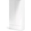 Nábytek PEGAS s.r.o. Šatní skříň SIMPLICITY 287, Bílý lesk