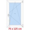 Soft Plastové okno 75x125 cm, otváravé a sklopné