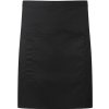 Premier Workwear Gastro zástera PR141 Black Pantone Black C 70x50 cm
