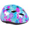 Volare - Detská prilba 47-51cm zelená, ružová, kvety (VO-825)