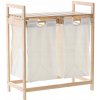 TvojRegal Regál bambusový s košmi na bielizeň 73x64x33 cm