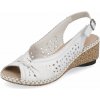 Dámske sandále RIEKER 66176-81 biela S6 40