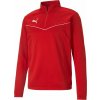 Pánska mikina so zipsom Puma, TEAMRISE 1 4 ZIP TOP červená,biela L