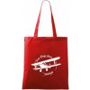 Still Plays With Planes - Taška bavlnená - 42 x 38 cm ( Červená )