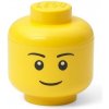 LEGO® úložná hlava mini chlapec s vekom 10,2 x 10,2 x 12 cm