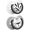 LOVI Silikónový cumlík dynamický Salt&Pepper 3-6m 2 ks