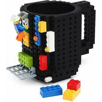 Lego Nefris Hrnček 350ml + sada kociek čierny