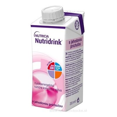 Nutridrink s jahodovou príchuťou 24x200 ml