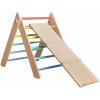 BusyKids Montessori piklerové trojúhelník s prknem duhový