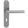 Dverové kovanie MP Favorit - SO (BN - BRÚSENÁ NEREZ), kľučka-kľučka, Otvor pre obyčajný kľúč BB, MP BN (brúsená nerez), 72 mm