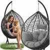 Hojdacie kreslo závesné, voľne stojace LAZYhome 111 cm, nosnosť 128 kg