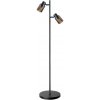 Polux | Stojacia lampa REBECCA 2xE14/8W/230V čierna/dymová | SA2375