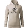 Florbalové hokejky - Mikina dámská Cape s kapucí - XL ( Ľadovo sivá )