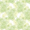 Benartex Judy's Bloom / 13554- 40 / Zelené kvetinky na bielej