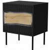 Cama INSERTO 400241 noční stolek Černá, Dub