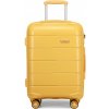 Konofactory Žltý prémiový plastový kufor s TSA zámkom 