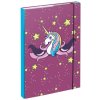 Baagl A4 Unicorn fialová