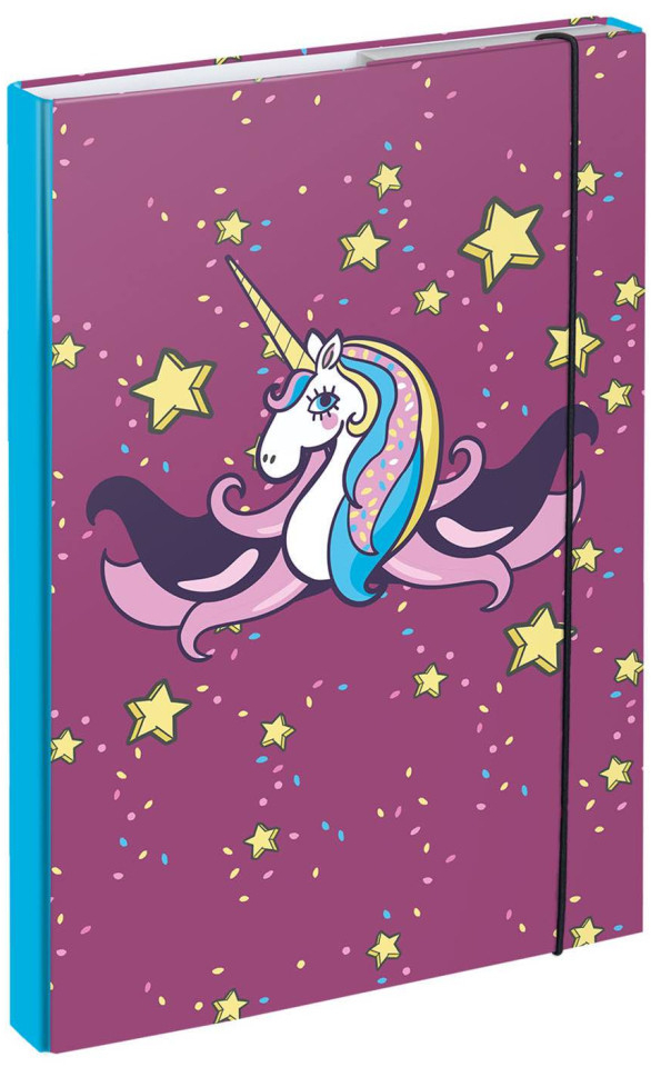 Baagl A4 Unicorn fialová
