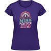Akciové Dámske Tričko Soft-Style Gildan - Pozitívna myseľ, život - Purple - XL - Dámske