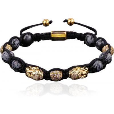 Linda's Jewelry korálkový náramok Buddha GLD INR193