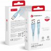 Forcell C342 USB A to Type C Qc4.0 3A 66W Silicone 1m modrý
