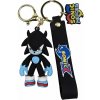 Detská kľúčenka Ježko Sonic Shadow s pútkom a karabínou