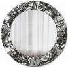 Abstraktná tekutina Abstraktná tekutina Okrúhle zrkadlo s potlačeným rámom lsdo-00261