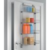 Metaltex Závesný kovový organizér na dvere 7059, 4 poličky bez vŕtania 103 x 45 x 17 cm