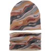 Detský komplet čiapky a komína z kolekcie dúhová hora, MA2172 Rainbow Mountain 52-55 cm