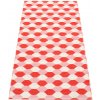 Pappelina Koberec DANA Coral Red/Piglet/Vanilla – červený, veľkosť koberca 70 x 160 cm
