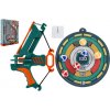 Teddies Luk 33cm vystreľujúce loptičky na suchý zips 6ks plast + terč 2 farby