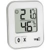 TFA 30.5026.02 - Digitálny teplomer s vlhkomerom MOXX - biely