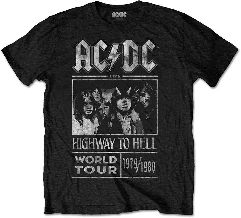 AC/DC tričko Highway to Hell World Tour 1979/1989 black