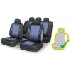 Poťahy sedadiel sada 9ks POLY modré AIRBAG