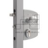 Elektrický zámok LOCINOX LEKQ U4 s funkciou FAIL OPEN | pre hranatý profil 60-80 mm | strieborný
