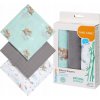 BabyOno bambusové Blue-grey 70x70 cm 3 ks