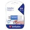 Verbatim USB flash disk, USB 2.0, 64GB, DataBar, modrý, 49455, pre archiváciu dát