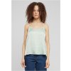 Urban Classics Women's Visse Satin Tank Top - mint šedá