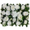 Wall flower - white rose and hydrangea, 40 x 60 cm (Kvetinová stena - biela ruža a hortenzie)