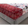 XPOSE® Mikroplyšová plachta LYANA Exclusive - červená 90x200 cm, Mikroplyš