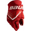 Hokejové rukavice Bauer Vapor FLY40 Red Senior 14 palcov
